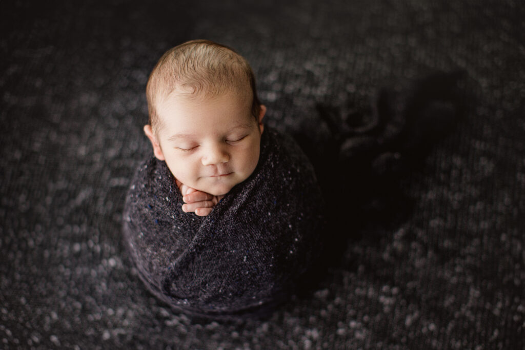Huntsville Newborn Photographer Wrapped Baby