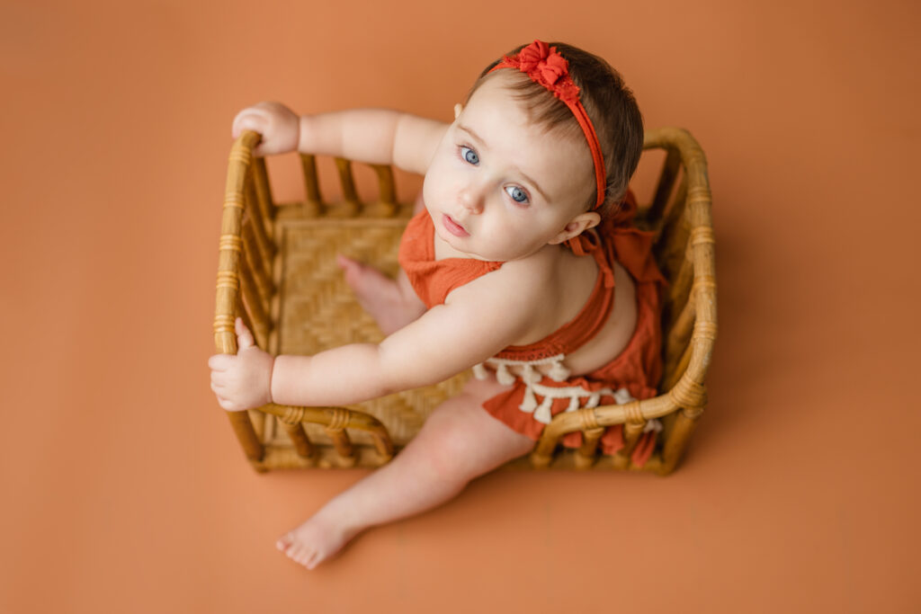 HSV Huntsville Alabama Studio Milestone Baby Photographer Studio