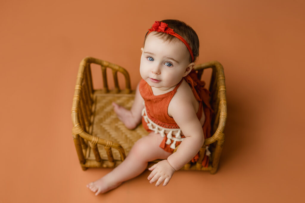 HSV Huntsville Alabama Studio Milestone Baby Photographer Studio