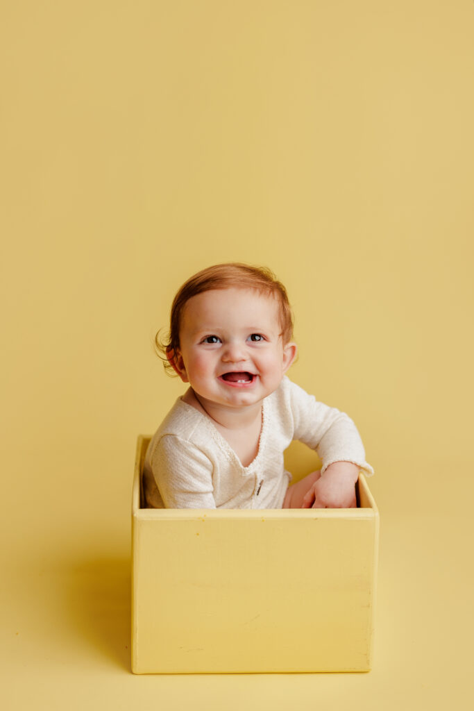 Hungry Caterpillar Cake Smash Photographer Huntsville AL Studio First Birthday Session