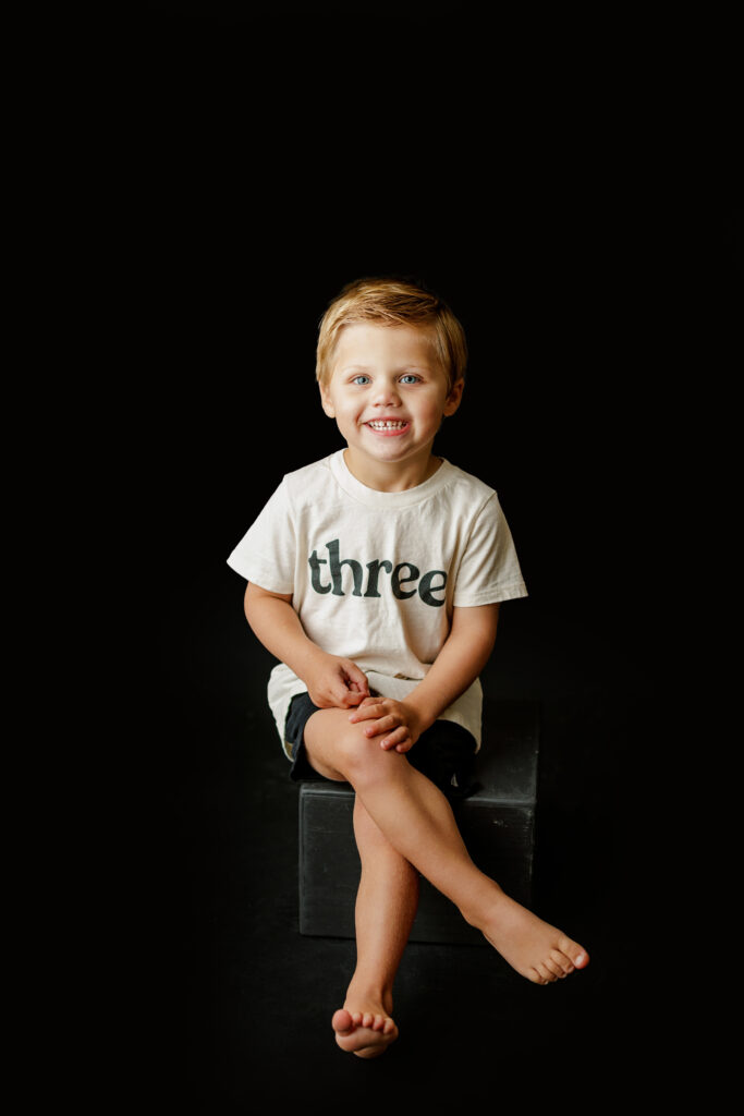 3 Year Old Photo Session Milestone Studio Photography Huntsville AL North Alabama Harvest