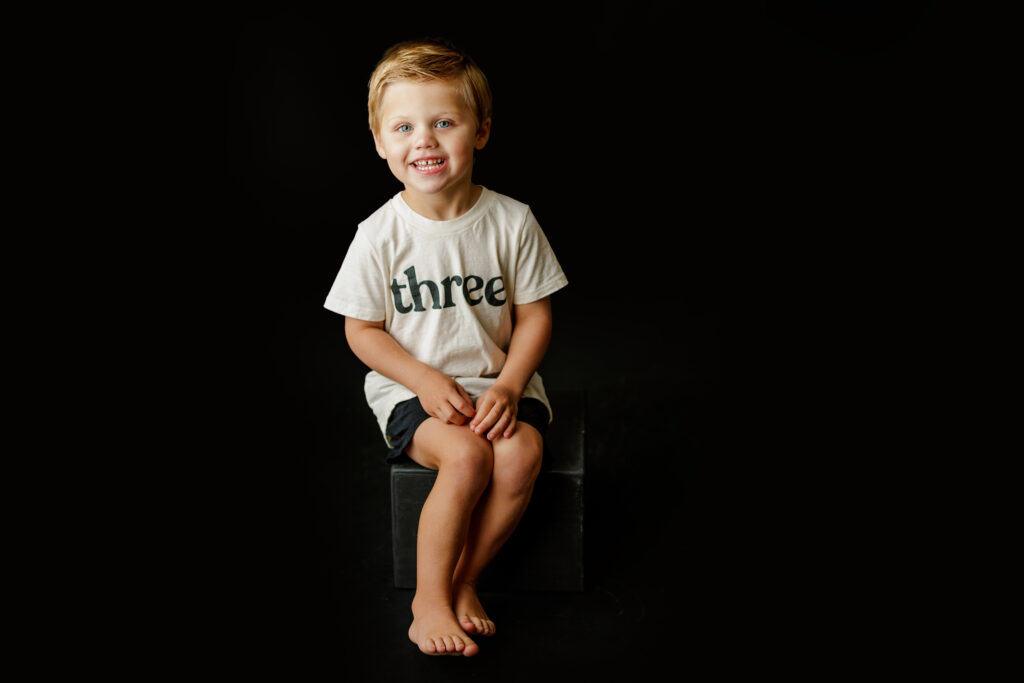 3 Year Old Photo Session Milestone Studio Photography Huntsville AL North Alabama Harvest