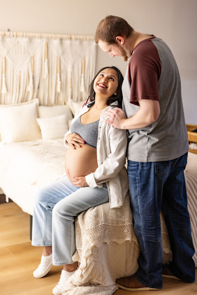 Huntsville Alabama Maternity Session In Studio Harvest AL Newborn Photographer