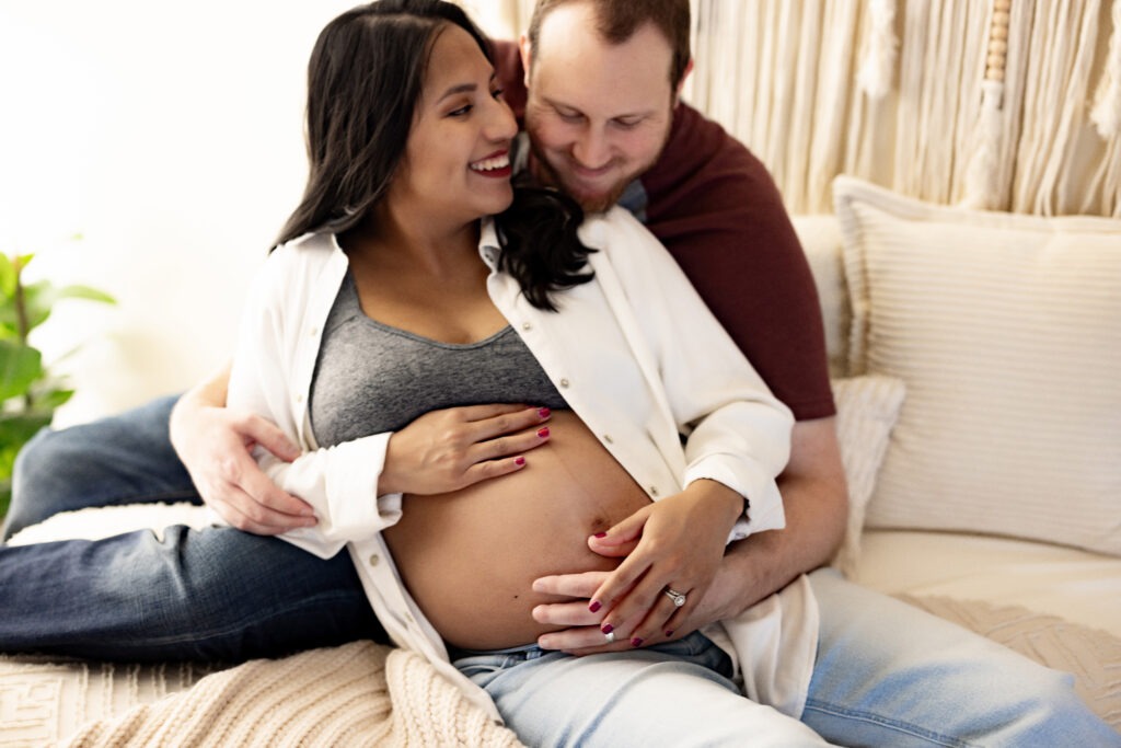 Huntsville Alabama Maternity Session In Studio Harvest AL Newborn Photographer