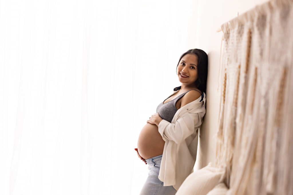 Huntsville Alabama Maternity Session In Studio Harvest AL Newborn Photographer