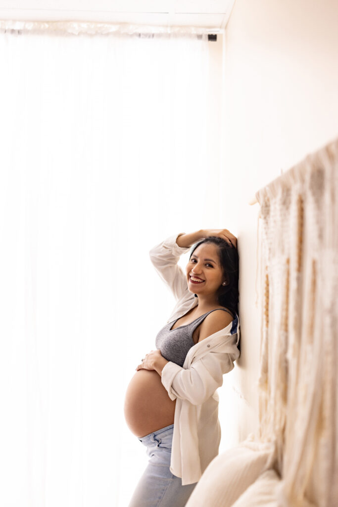 Huntsville Alabama Maternity Session In Studio Harvest AL Newborn Photographer