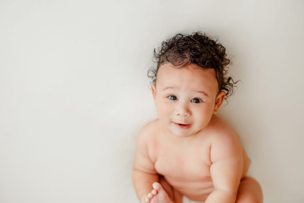 Huntsville Alabama Baby Photographer Six Month Old Session Photo Harvest Studio