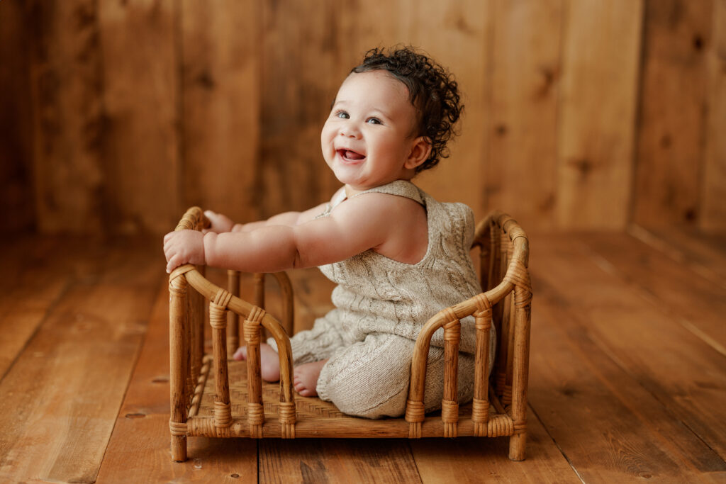 Huntsville Alabama Baby Photographer Six Month Old Session Photo Harvest Studio