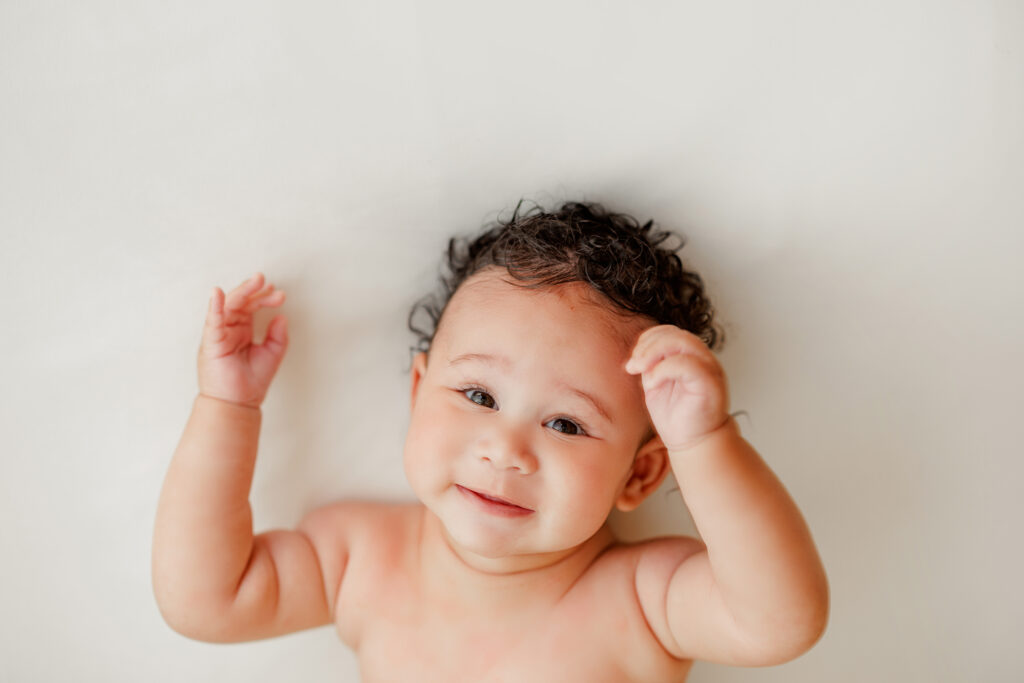 Huntsville Alabama Baby Photographer Six Month Old Session Photo Harvest Studio