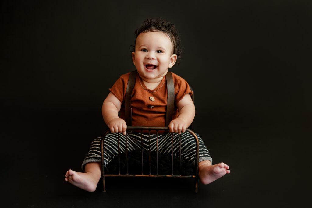 Huntsville Alabama Baby Photographer Six Month Old Session Photo Harvest Studio