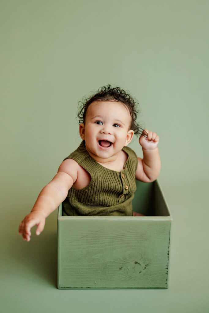Huntsville Alabama Baby Photographer Six Month Old Session Photo Harvest Studio