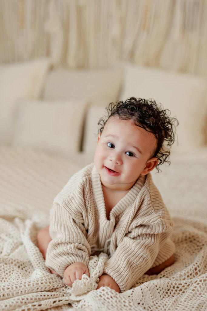 Huntsville Alabama Baby Photographer Six Month Old Session Photo Harvest Studio